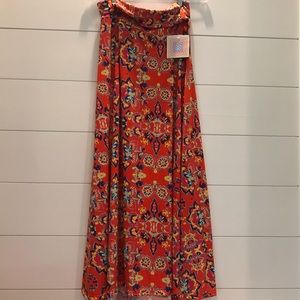 NWT. LulaRoe long multicolored maxi skirt.